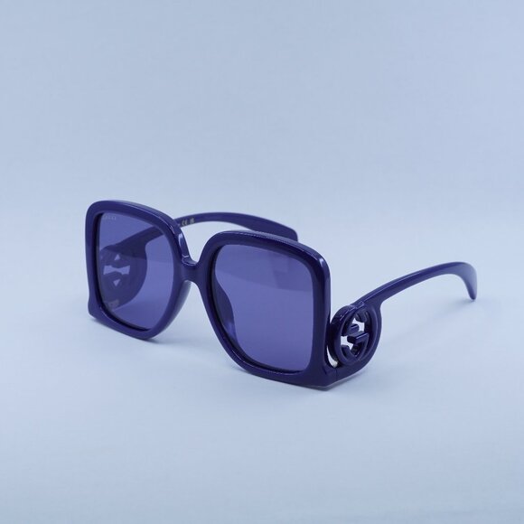 🕶️ New Gucci GG1326S 006 Sunglasses - Violet Frame - Picture 1 of 11